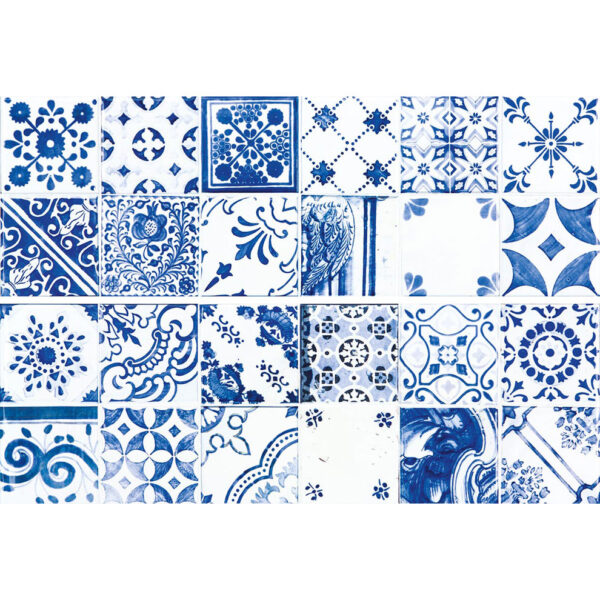 RAKO MAJOLIKA WARVE146 NIEBIESKA PATCHWORK 20x60