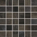 Mozaika 5x5 naklejona na siatce set 30x30 czarna