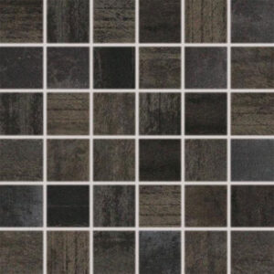 Mozaika 5x5 naklejona na siatce set 30x30 czarna