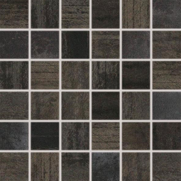 Mozaika 5x5 naklejona na siatce set 30x30 czarna