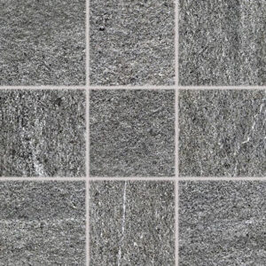 QUARZIT płytka ceramiczna wysokospieczona 10x10 ciemnoszara DAR12738 mat