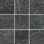 QUARZIT płytka ceramiczna wysokospieczona 10x10 czarna DAR12739 mat