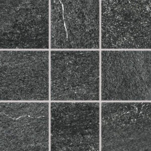 QUARZIT płytka ceramiczna wysokospieczona 10x10 czarna DAR12739 mat