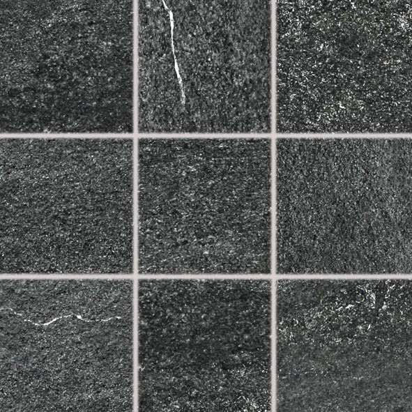 Płytki Rako Quarzit 10x10 DAR12739 sklep hermann QUARZIT płytka ceramiczna wysokospieczona 10x10 czarna DAR12739 mat