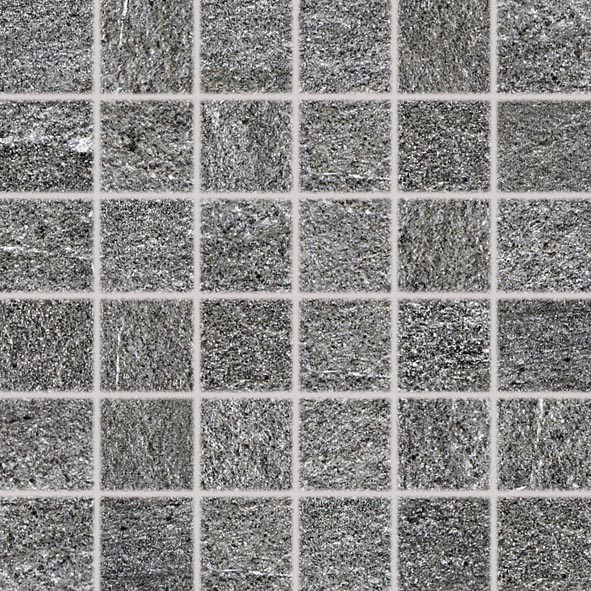 Mozaika Rako Quarzit 5x5 set 30x30 DDM06738 sklep hermann QUARZIT mozaika - set 30x30 cm 5x5 ciemnoszara DDM06738