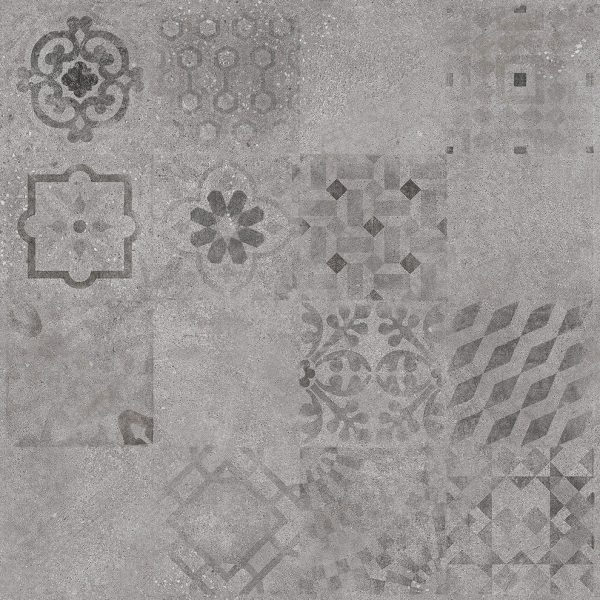 Płytki Rako Betonico 60x60 DAK63796 Patchwork Szary Betonico 60x60 DAK63796 e-kafelek