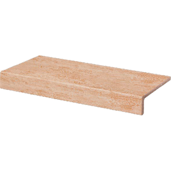 Kształtka balkonowa (okapnica) Rako Travertin 15x30 DCFJH034 okapnica TRAVERTIN balkonowa kształtka 30x15 ochrowa DCFJH034 reliefowa e-kafelek