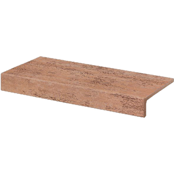 Kształtka balkonowa (okapnica) Rako Travertin 15x30 DCFJH037 TRAVERTIN okapnica balkonowa kształtka 30x15 brązowa DCFJH037 reliefowa e-kafelek