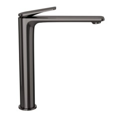 Bateria umywalkowa stojąca Jaquar Laguna, w kolorze gun metal