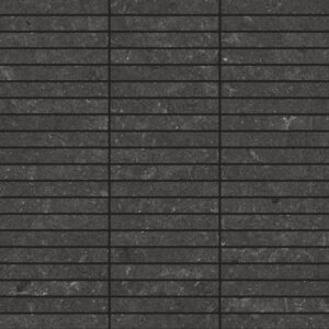 Płytki imitujące kamień czarna mozaika 30x30 paski strips italic
