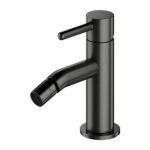 Bateria bidetowa grafit szczotkowany na bidet jednouchwytowa