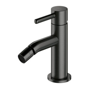 Bateria bidetowa grafit szczotkowany na bidet jednouchwytowa