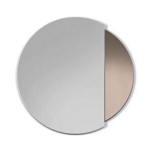 Lustro Gieradesign Eclipse – brązowe okrągłe nowoczesne średnica 90 cm ECP/BR/90