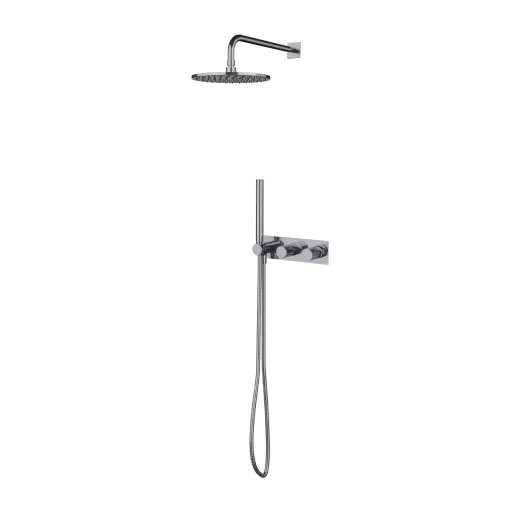 Zestaw prysznicowy podtynkowy Omnires Contour Chrom Połysk SYSCT10CR Zestaw prysznicowy podtynkowy chrom połysk